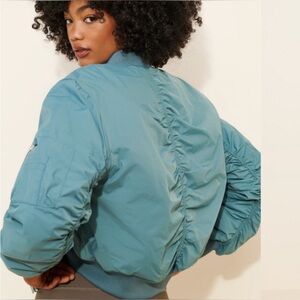 Urban Outfitters Teal Bomber Jacket